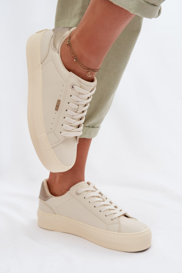Big Star TT274806 Beige Platform Sneakers