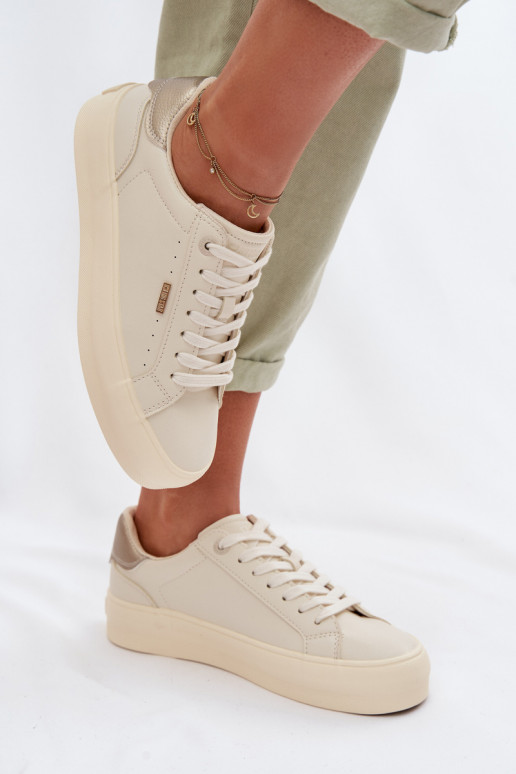 Big Star TT274806 Beige Platform Sneakers