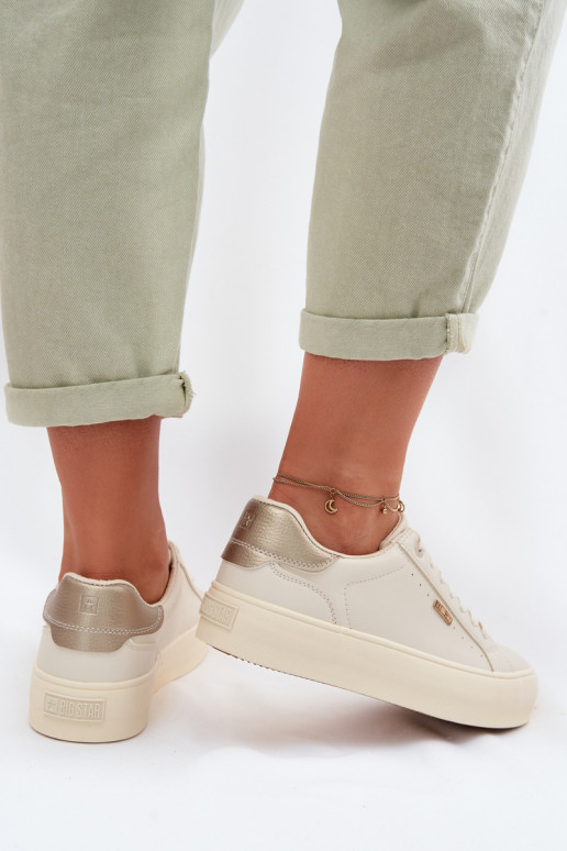 Big Star TT274806 Beige Platform Sneakers