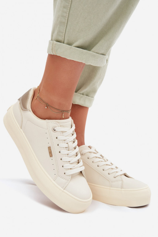 Big Star TT274806 Beige Platform Sneakers