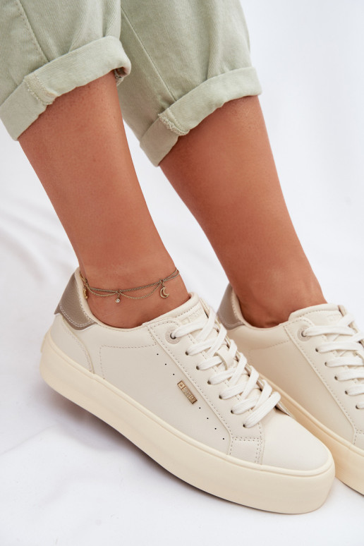 Big Star TT274806 Beige Platform Sneakers