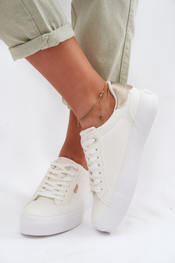 Big Star TT274805 White Platform Sneakers