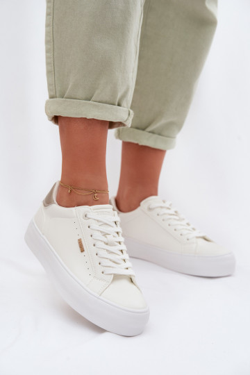 Sneakersy Na Platformie Big Star TT274805 Białe 2