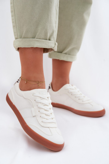 Sneakersy Damskie Materiałowe Big Star TT274357 Białe