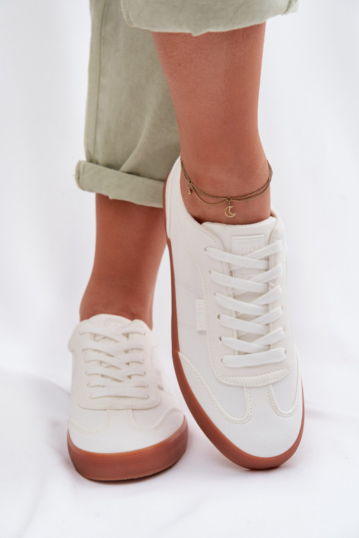 Sneakersy Damskie Materiałowe Big Star TT274357 Białe