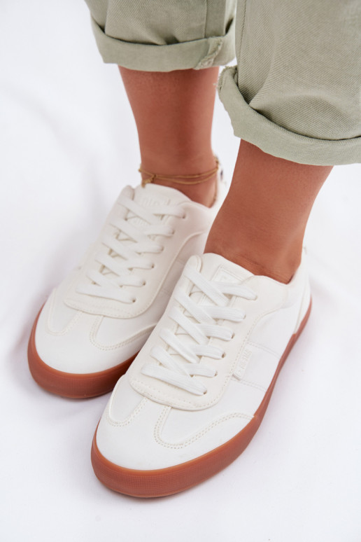 Sneakersy Damskie Materiałowe Big Star TT274357 Białe