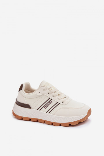 Women's Platform Sneakers Big Star TT274881 Hi-Poly System Beige 2