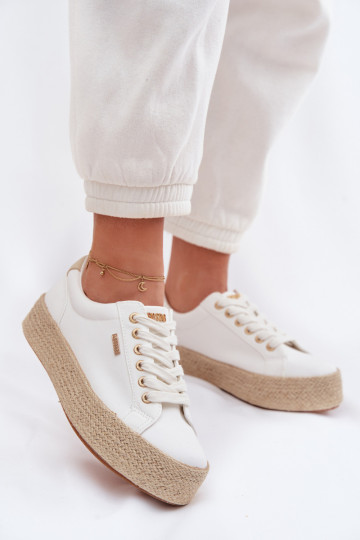 Women's Espadrilles with Platform Big Star TT274349 White 2