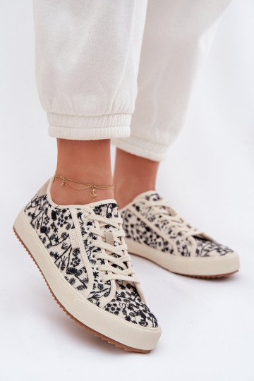 Women's Light Beige Sneakers Big Star TT274842