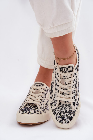 Women's Light Beige Sneakers Big Star TT274842 2