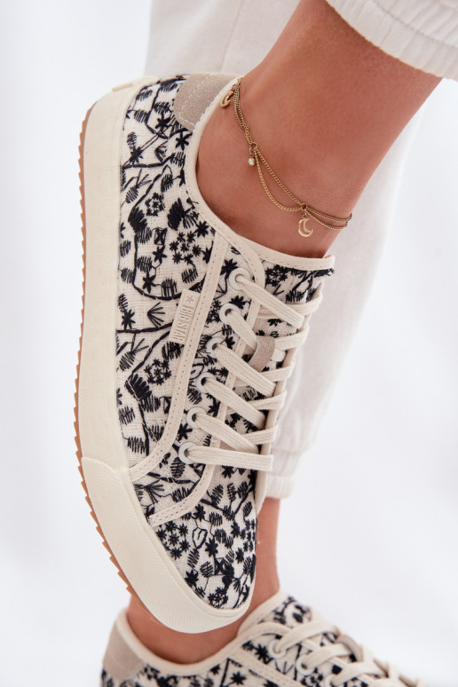 Trampki Tenisówki Damskie Big Star TT274842 Jasnobeżowe