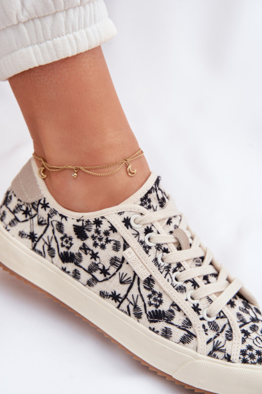 Women's Light Beige Sneakers Big Star TT274842