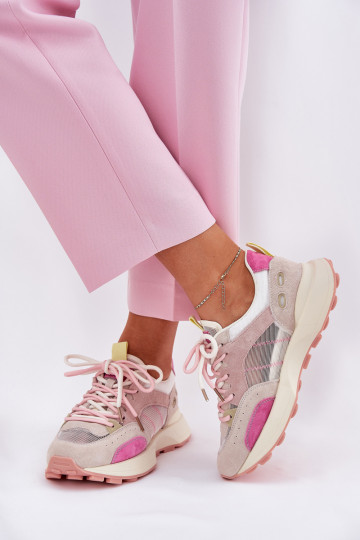 Zamszowe Buty Sportowe Sneakersy Damskie Vinceza 66725 Multikolor 2