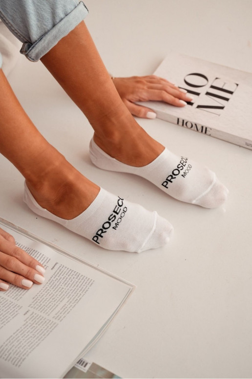 Women's Micro Socks PROSECCO MOOD White
