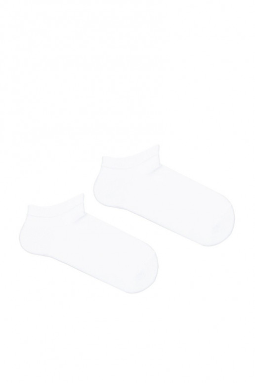 Skarpetki Stopki Gładkie Dziecięce Młodzieżowe Białe