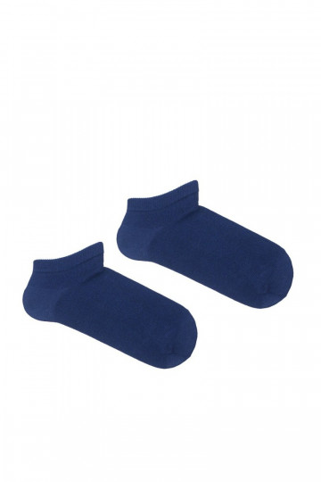 Children's Plain Ankle Socks Navy Blue