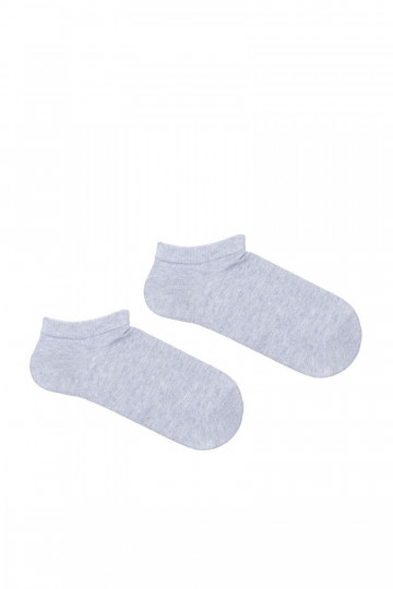 Children's Plain Ankle Socks Gray