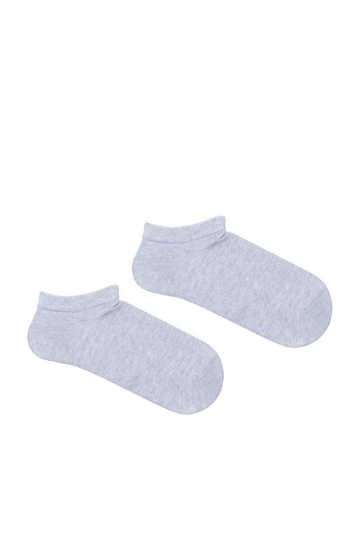 Children's Plain Ankle Socks Gray