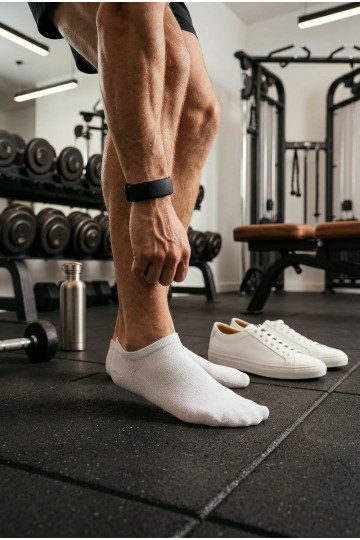 Men's Invisible Ultra Thin Socks White