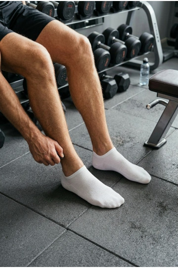 Men's Invisible Ultra Thin Socks White 2