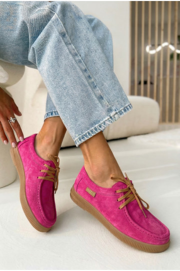 Vinceza 95391 Fuchsia Suede Leather Shoes
