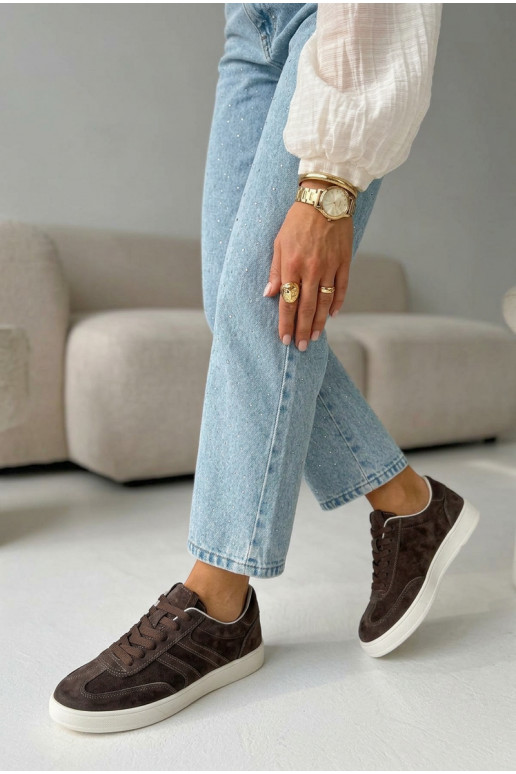 Vinceza Suede Sneakers 95400 Chocolate