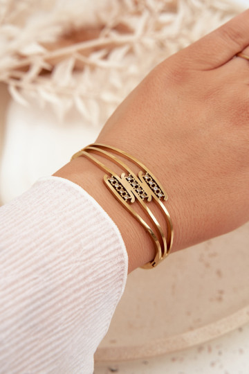 Women's Stainless Steel Gold Bracelet
