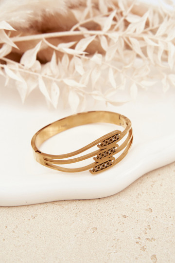 Women's Stainless Steel Gold Bracelet 2