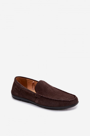Men's Suede Loafers Big Star TT174202 Chocolate