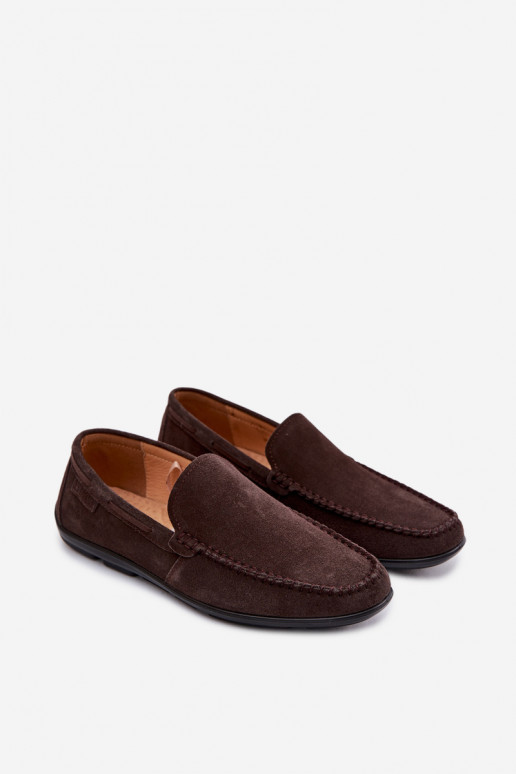 Men's Suede Loafers Big Star TT174202 Chocolate
