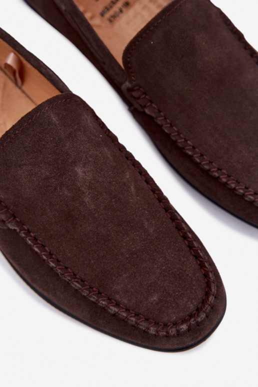 Men's Suede Loafers Big Star TT174202 Chocolate