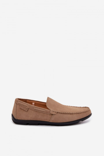 Men's Suede Moccasins Big Star Beige 2