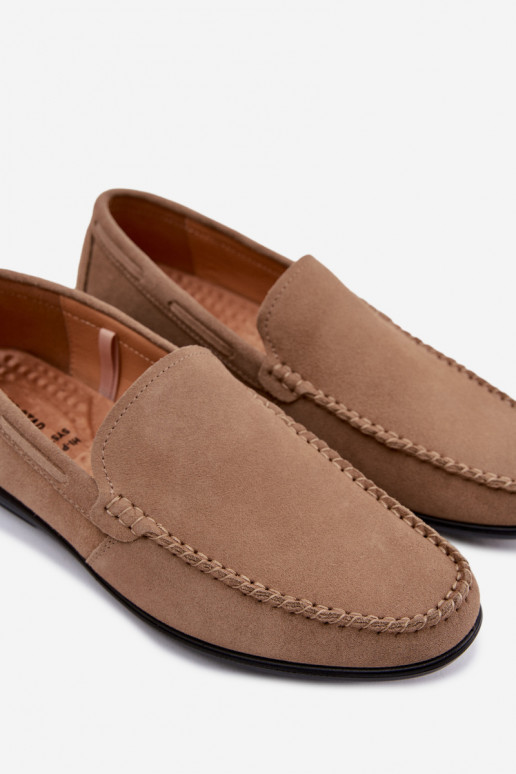 Men's Suede Moccasins Big Star Beige