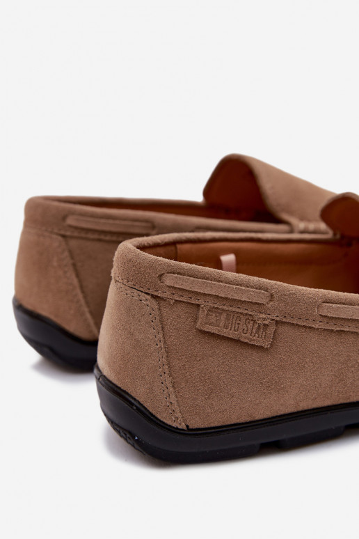 Men's Suede Moccasins Big Star Beige