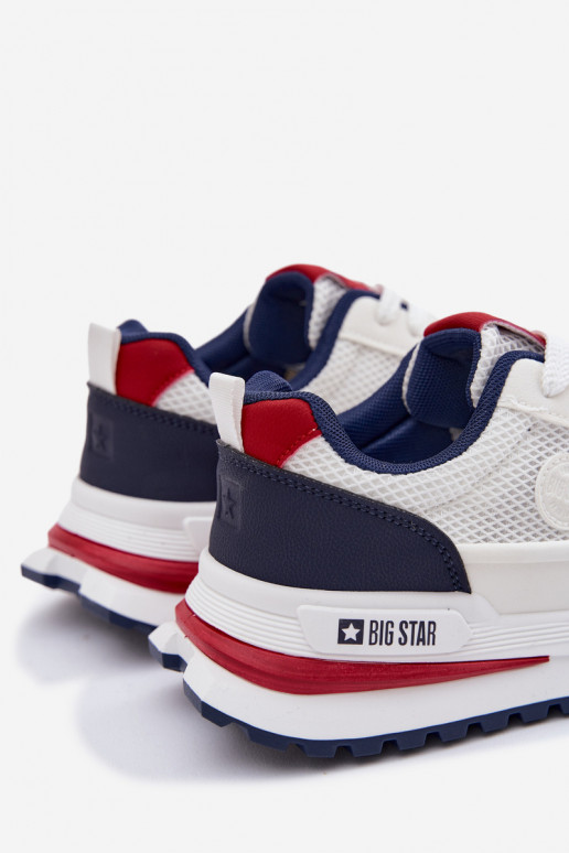 Buty Sportowe Męskie Big Star TT174315 Hi-Poly System Białe