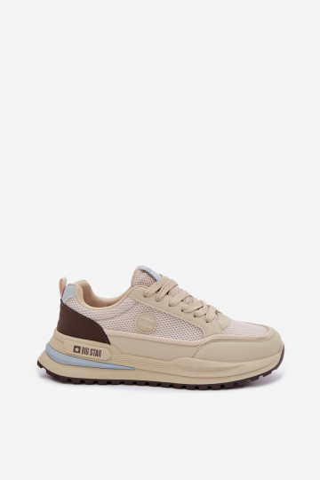 Buty Sportowe Męskie Big Star TT174316 Hi-Poly System Beżowe 2