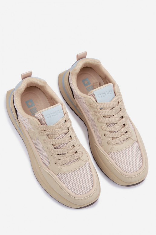 Buty Sportowe Męskie Big Star TT174316 Hi-Poly System Beżowe