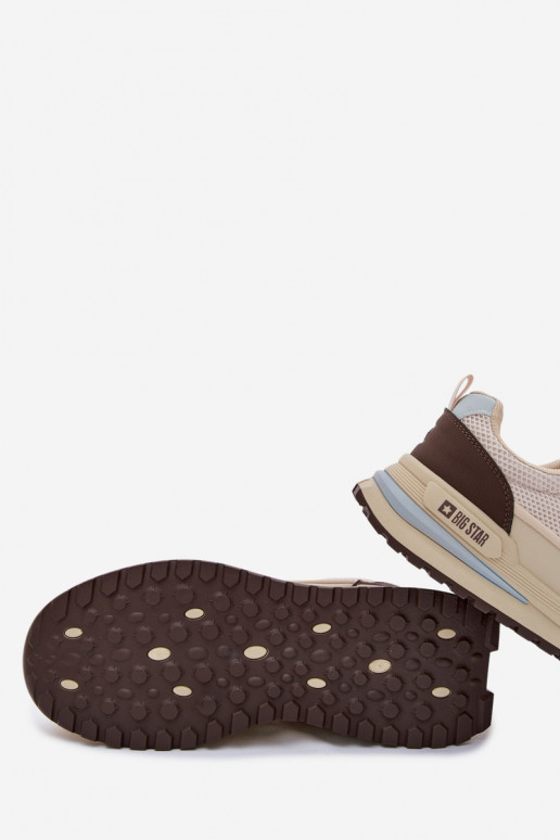 Buty Sportowe Męskie Big Star TT174316 Hi-Poly System Beżowe