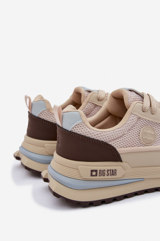 Buty Sportowe Męskie Big Star TT174316 Hi-Poly System Beżowe