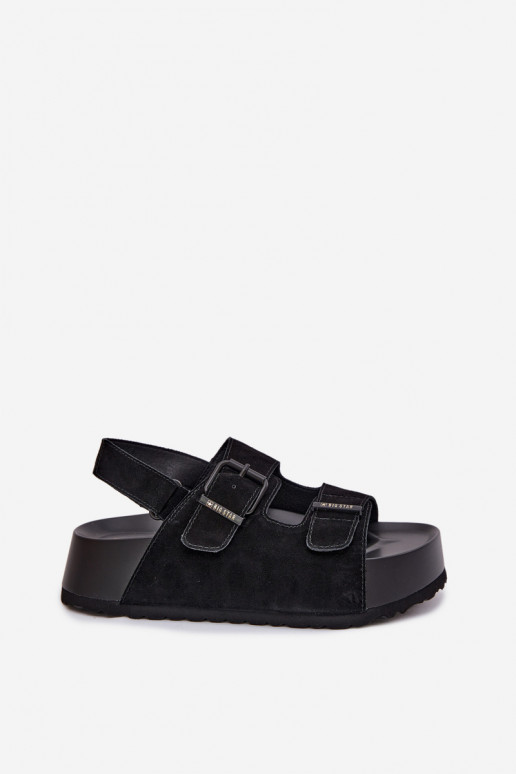 Suede Platform Sandals Big Star TT274237 Black