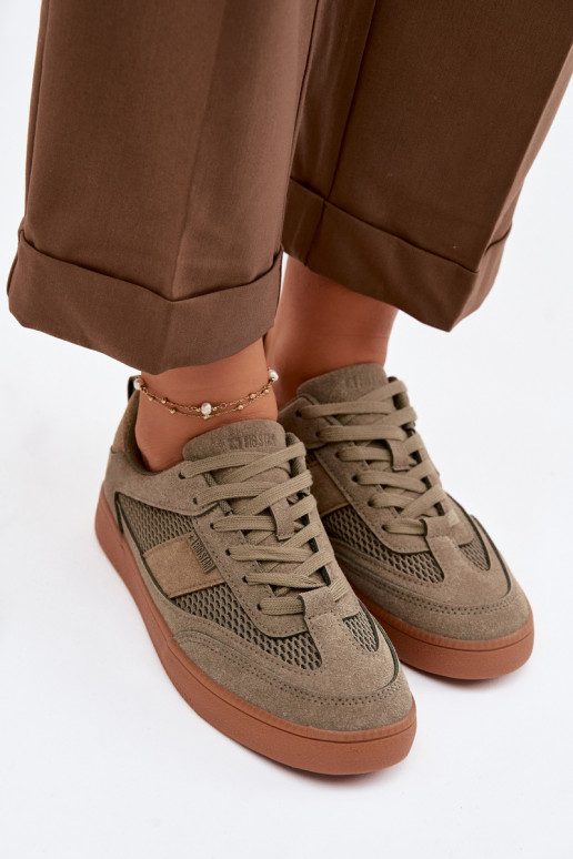 Sneakersy Damskie Big Star TT274761 Khaki