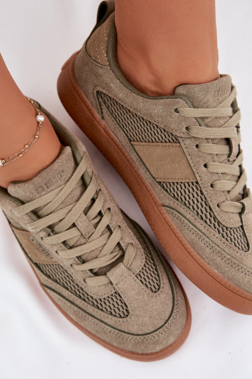 Sneakersy Damskie Big Star TT274761 Khaki