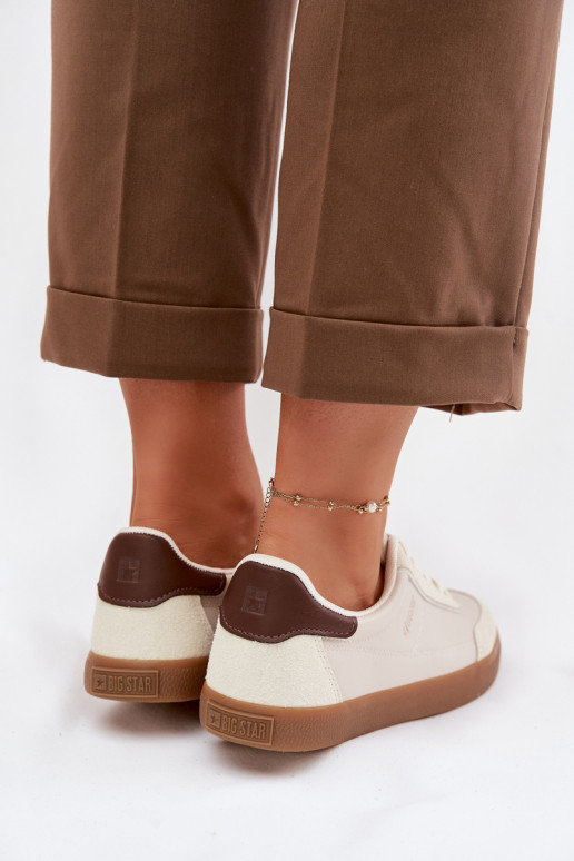 Women's Sneakers Made of Eco Leather Big Star TT274311 Light Beige