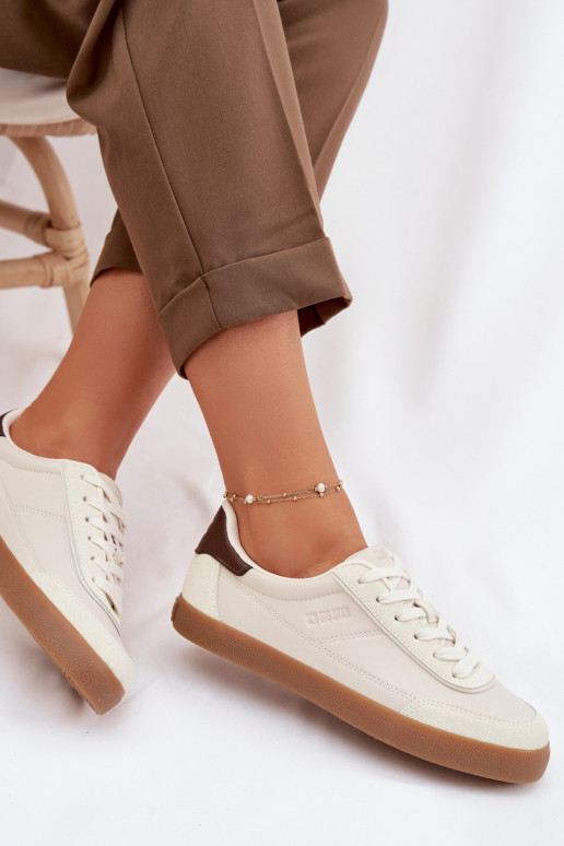 Women's Sneakers Made of Eco Leather Big Star TT274311 Light Beige