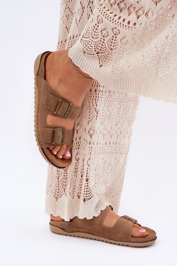 Ladies Preventive Slippers Inblu Brown AA000068