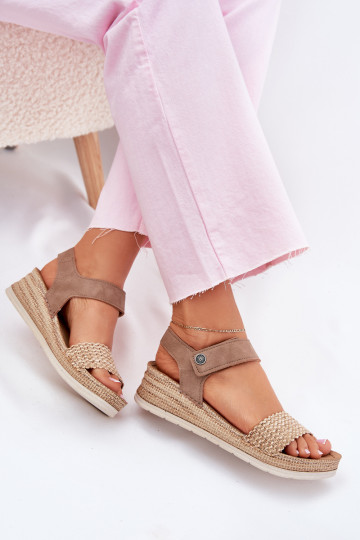 Women's Wedge Sandals Beige Inblu RV000014