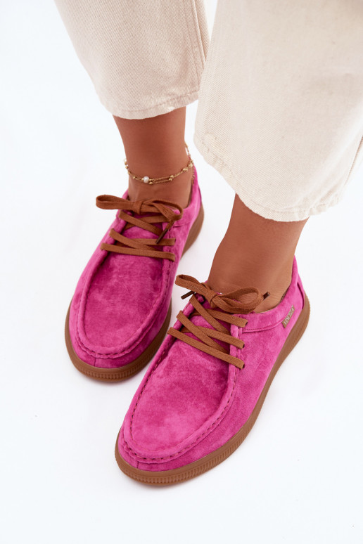 Vinceza 95391 Fuchsia Suede Leather Shoes