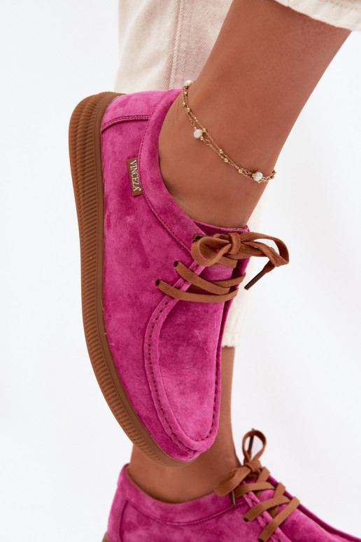 Vinceza 95391 Fuchsia Suede Leather Shoes