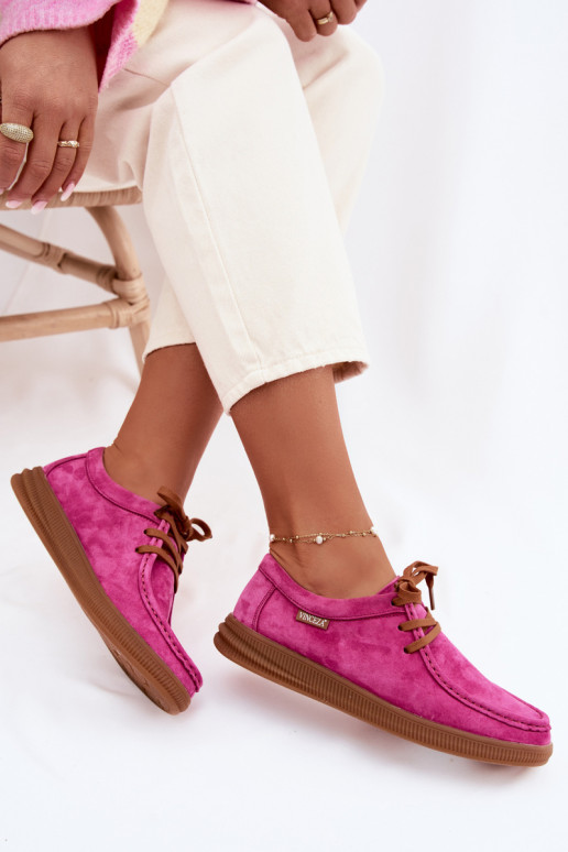 Vinceza 95391 Fuchsia Suede Leather Shoes