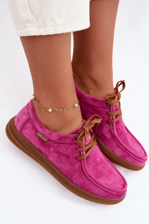 Vinceza 95391 Fuchsia Suede Leather Shoes